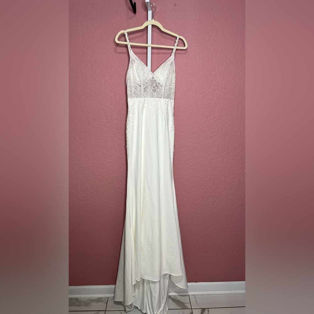 Lulus-Infinite Adoration Ivory Beaded Embroidered Lace Maxi Dress (Small) - Picture 5 of 5